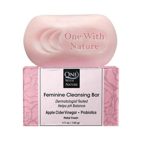 One with Nature, Feminine Cleansing Bar Petal Fresh, 3.5 Oz