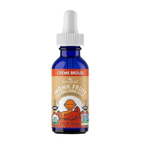 Sweetleaf Stevia, Organic Monk Fruit Sweetener Concentrate Creme Brulee, 2 Oz