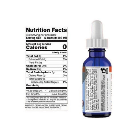 Sweetleaf Stevia, Organic Monk Fruit Sweetener Concentrate French Vanilla, 2 Oz