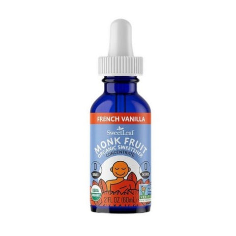 Sweetleaf Stevia, Organic Monk Fruit Sweetener Concentrate French Vanilla, 2 Oz