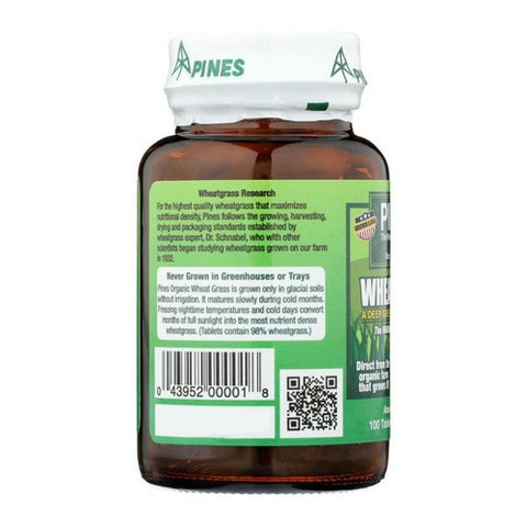 Pines Wheat Grass, Wheat Grass, 500 MG, 100 Tabs