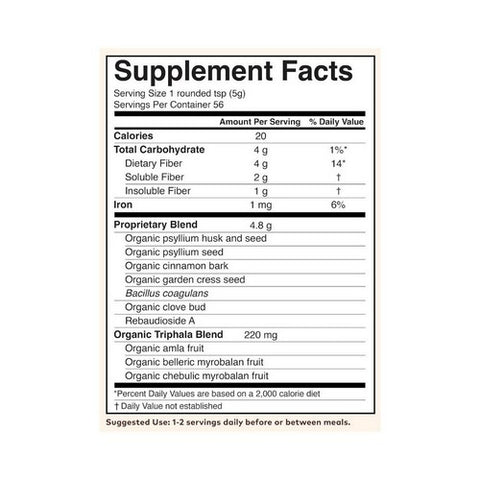 Organic India, Psyllium Pre & Probiotic Fiber Cinnamon Spice, 10 Oz