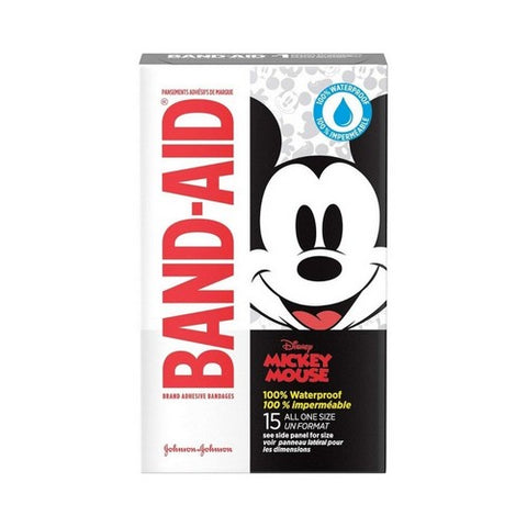 Band-Aid, Disney Mickey Mouse Waterproof Bandages, 15 Count