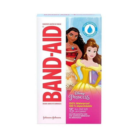 Band-Aid, Disney Princess Waterproof Bandages, Count of 15