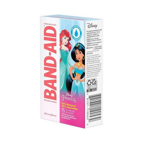 Band-Aid, Disney Princess Waterproof Bandages, Count of 15