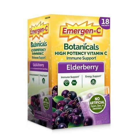 Novartis Consm Hlth Inc, Elderberry Fizzy Drink Mix, 18 Count