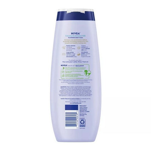 Nivea, Coconut & Almond Milk Pampering Body Wash, 20 Oz