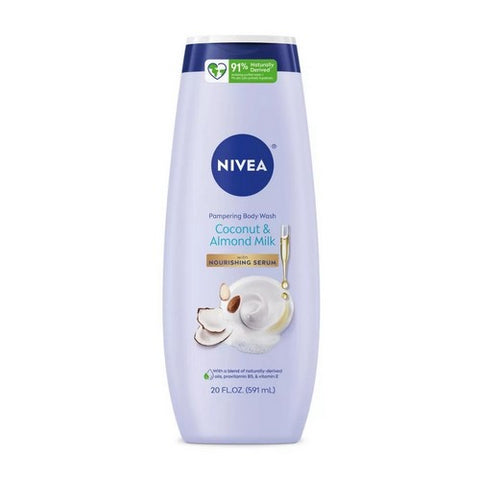 Nivea, Coconut & Almond Milk Pampering Body Wash, 20 Oz