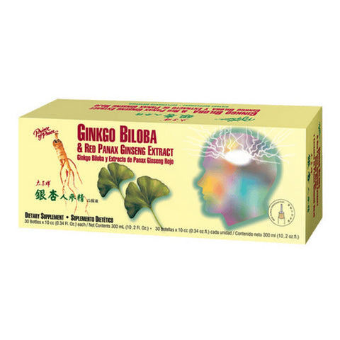 Prince Of Peace, Ginkgo Biloba & Red Panax Ginseng Extract, 30x10cc