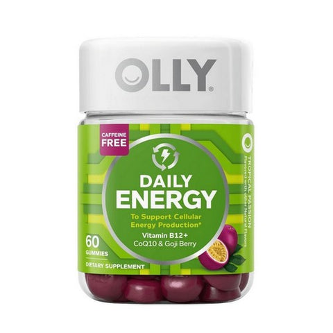 Olly, Daily Energy Gummies Vitamin B12 Plus Coq10 And Goji Berry, 60 Gummies