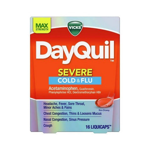 Old Spice, Dayquill Severe Cold & Flu, 16 Liqui Caps