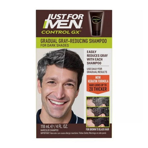 Just For Men, Control GX Grey Reducing Shampoo, 4 Oz
