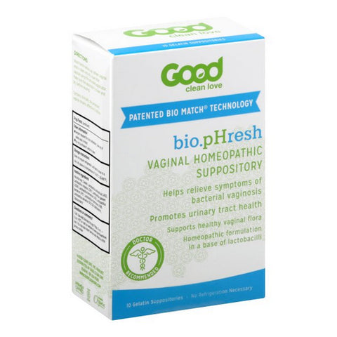 Good Clean Love, BiopHresh Vaginal Homeopathic Suppository, 10 Caps