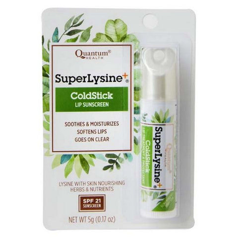 Quantum Health, Super Lysine+, Cold Stick SPF21 5 GM