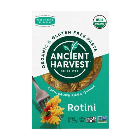Ancient Harvest, Organic Corn Brown Rice And Quinoa Rotini, 8 Oz(Case Of 12)