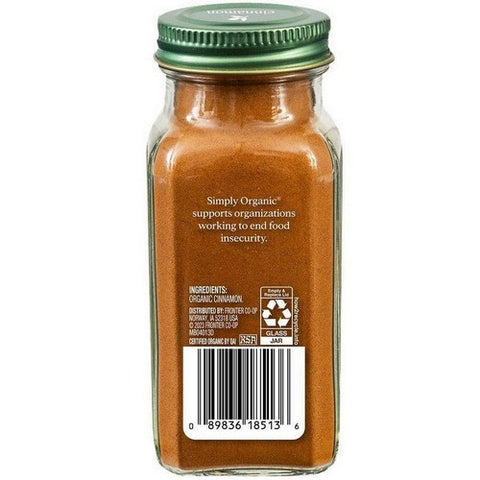 Simply Organic, Btl Cinnamon Org, 2.45 Oz(Case Of 6)