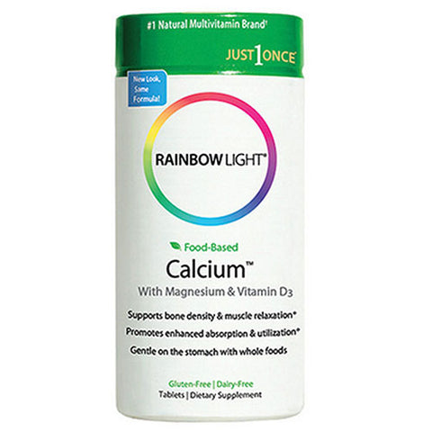Rainbow Light, Calcium With Magnesium And Vegan D3 Plus, 500 mg, 90 Tabs