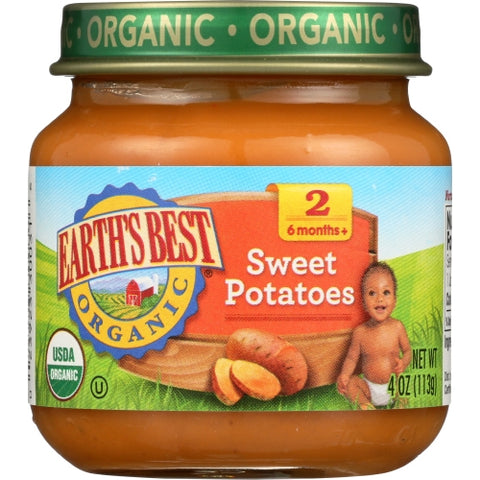 Earth's Best, Potato Strained Sweet Org, Case of 10 X 4 Oz