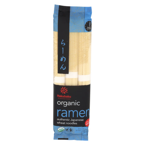 Hakubaku, Organ Ic Ramen Authentic Japanese Wheat Noodles, 9.5 Oz(Case Of 8)