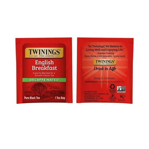 Twinings Tea, Tea Englsh Brkfst Decaf, 50 Bags(Case Of 6)