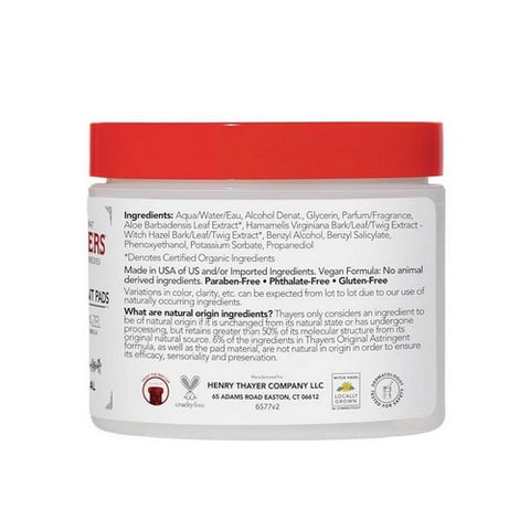 Thayers, Witch Hazel Pads, 60 Pads
