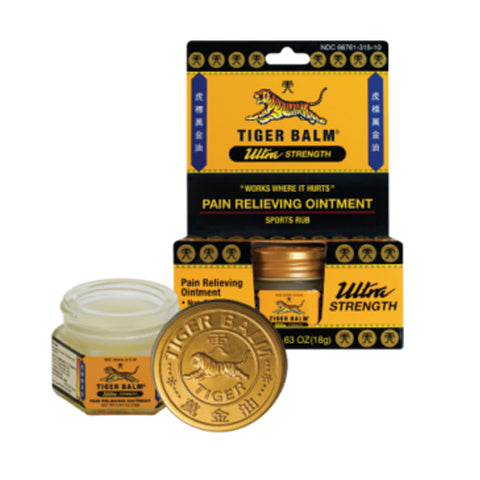 Tiger Balm, Extra Strength Pain Relieving Ointment, 18 gm