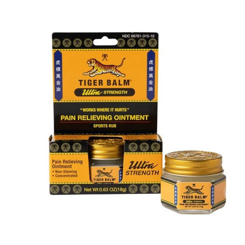 Tiger Balm, Ultra Strength Pain Relieving Ointment, 18 Grams