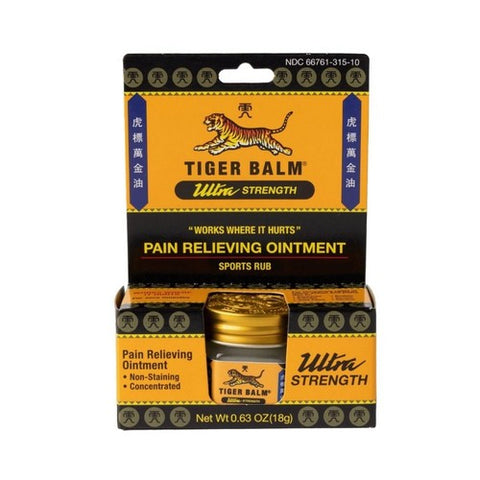 Tiger Balm, Ultra Strength Pain Relieving Ointment, 18 Grams