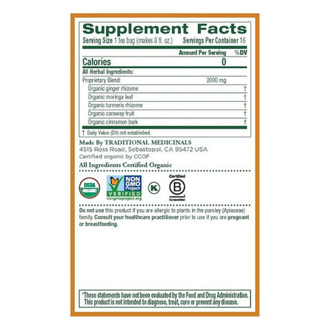 Traditional Medicinals, Organic Ginger Aid Tea, 16 Bags