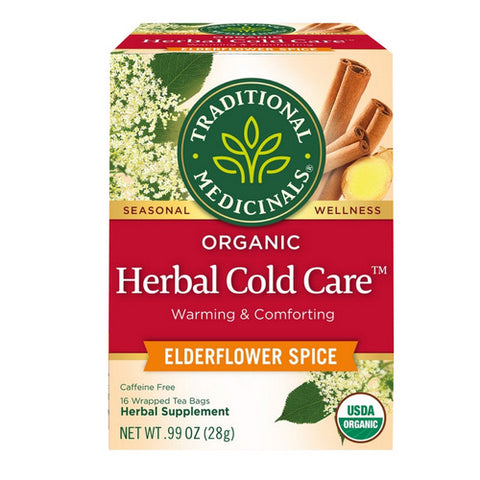 Traditional Medicinals, Organic Herbal Cold Care, 16 Bags