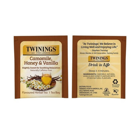 Twinings Tea, Tea Hrbl Cammle Hny Vnla, 20 Bags(Case Of 6)