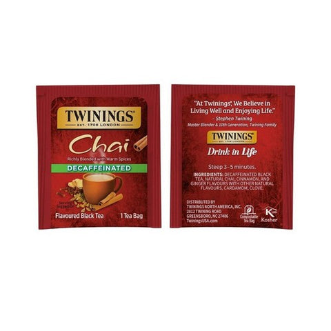 Twinings Tea, Tea Dcf Chai, 20 Bags(Case Of 6)