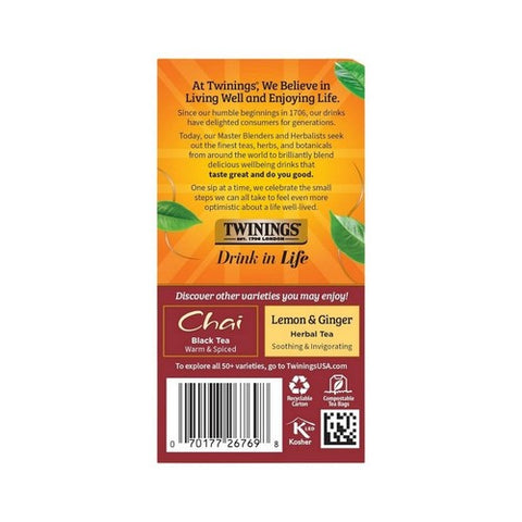 Twinings Tea, Tea Chai Pmpkn Spice, 20 Bags(Case Of 6)