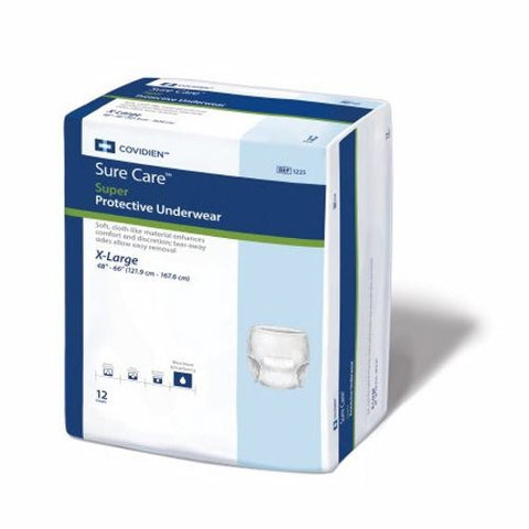 Cardinal, Unisex Adult Absorbent Underwear Pull On X-Large 1625R, Count of 12