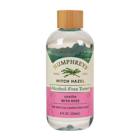 Humphreys Homeopathic Remedies, Witch Hazel Alcohol Free, Soothe with Rose 8 Oz