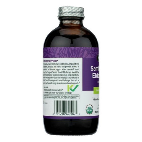 Flora, Certified Organic Elderberry + with Echinacea, 8.5 Oz