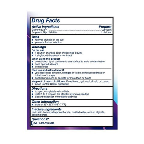 Bausch + Lomb, Eye Lubricant Eye Drops, 0.02 Oz, Box Of 28