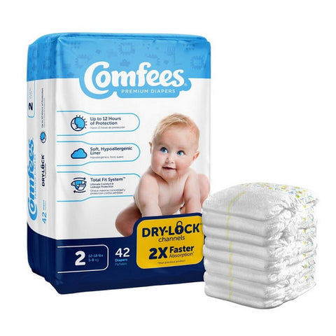 Attends, Unisex Baby Diaper, Count of 42