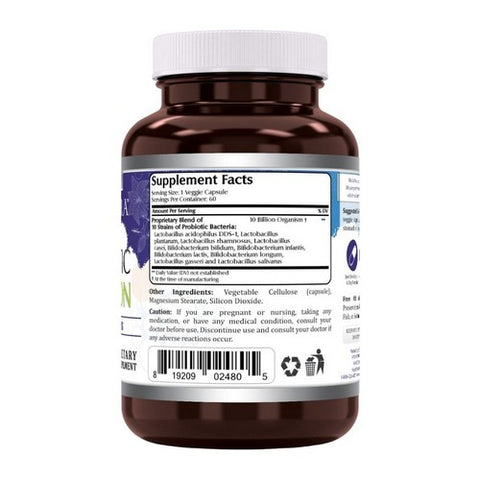 Amazing Nutrition, Amazing Flora Probiotic 10 Strains 10 Billion, 60 Veg Caps