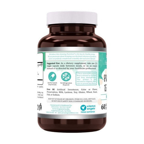 Amazing Nutrition, Amazing Flora Probiotic 10 Strains 15 Billion, 60 Veg Caps