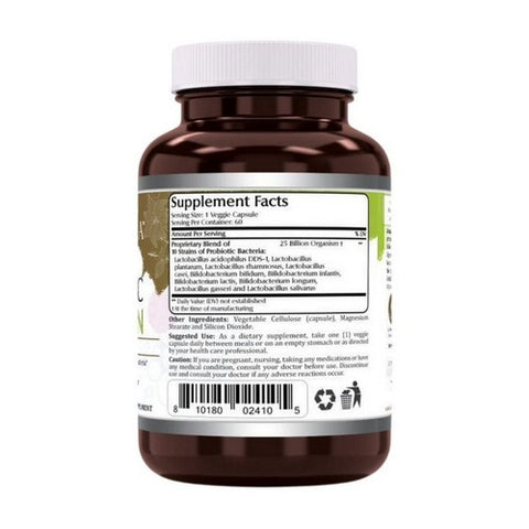 Amazing Nutrition, Amazing Flora Probiotic 10 Strains 25 Billion, 60 Veg Caps