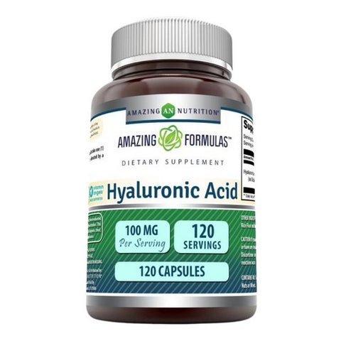 Amazing Nutrition, Amazing Formulas Hyaluronic Acid, 100 mg, 120 Caps