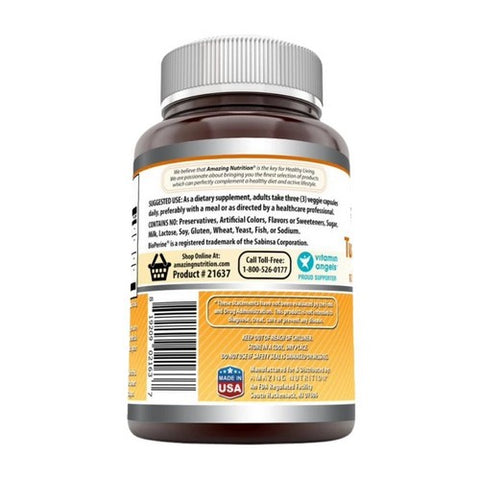Amazing Nutrition, Amazing Formulas Turmeric Curcumin & Ginger with BioPerine, 1500 mg, 180 Veg Caps