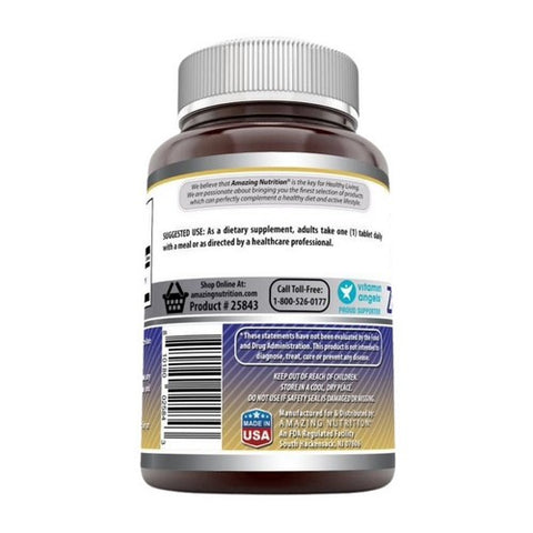 Amazing Nutrition, Amazing Formulas Zinc Gluconate, 50 mg, 250 Tabs