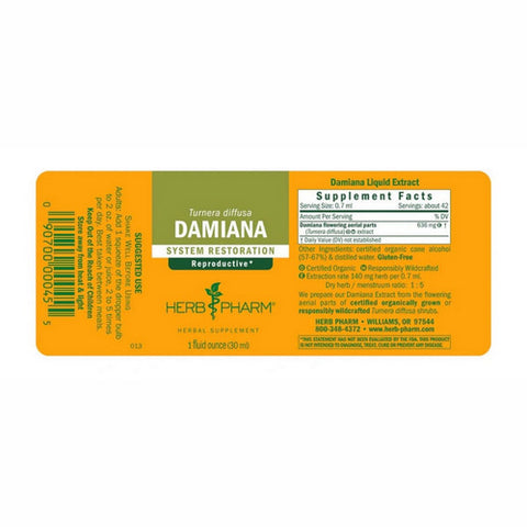 Herb Pharm, Damiana Extract, 1 Oz