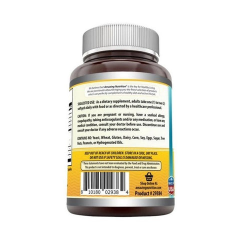 Amazing Nutrition, Amazing Omega Norwegian Cod Liver Oil, 1250 mg, Fresh Orange 120 Softgels