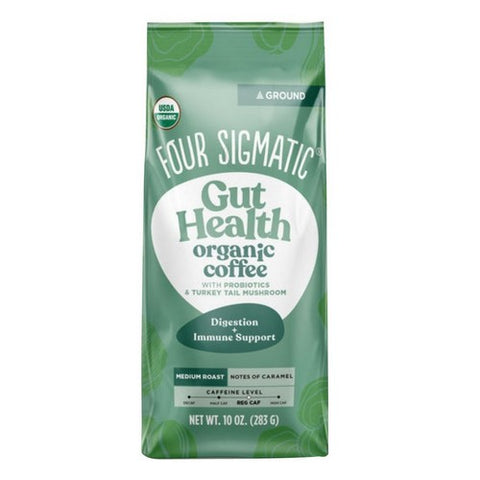Four Sigma Foods Inc, Mushroom Ground Coffee with Probiotics, 12 Oz