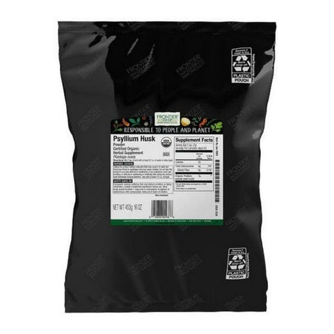 Frontier Coop, Organic Psyllium Husk Powdered, 16 Oz