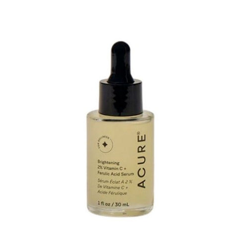 Acure, Brightening Vitamin C & Ferulic Acid Oil Free Serum, 1 Oz