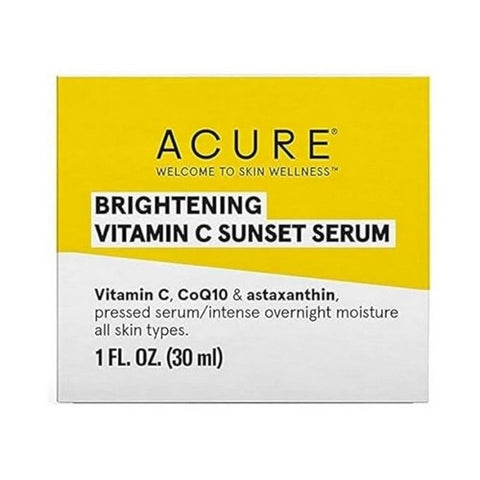 Acure, Brightening Vitamin C Sunset Serum, 1 Oz